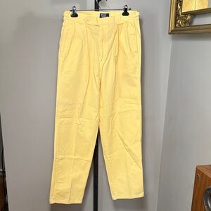 LAST CHANCE Polo Ralph Lauren VINTAGE Yellow Chino Pants 32x32
